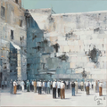 Praying at the kotel