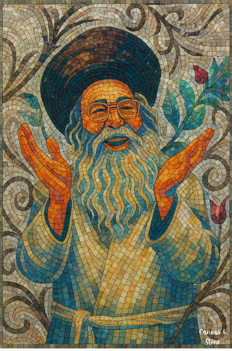 Joyful Elder Mosaic