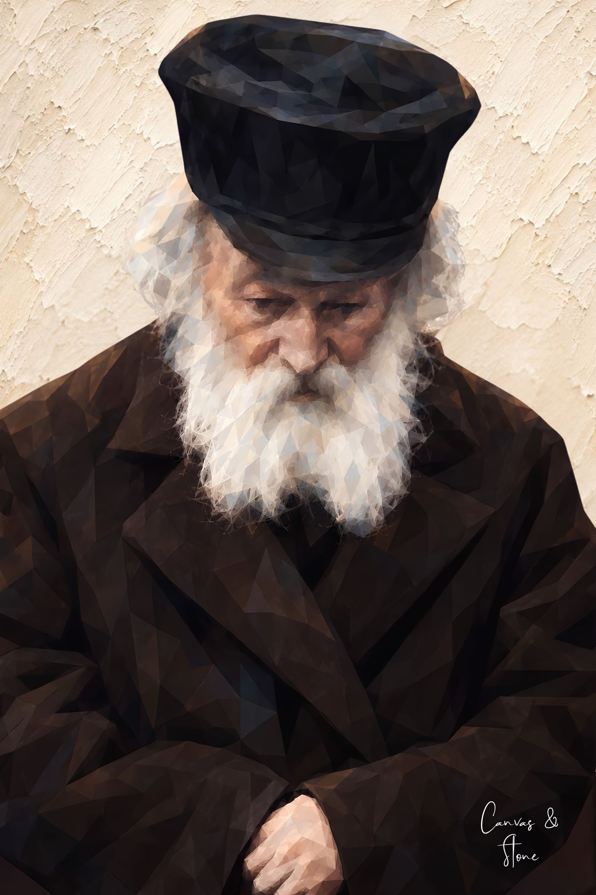 Chafetz Chaim portrait artwork by Canvas & Stone