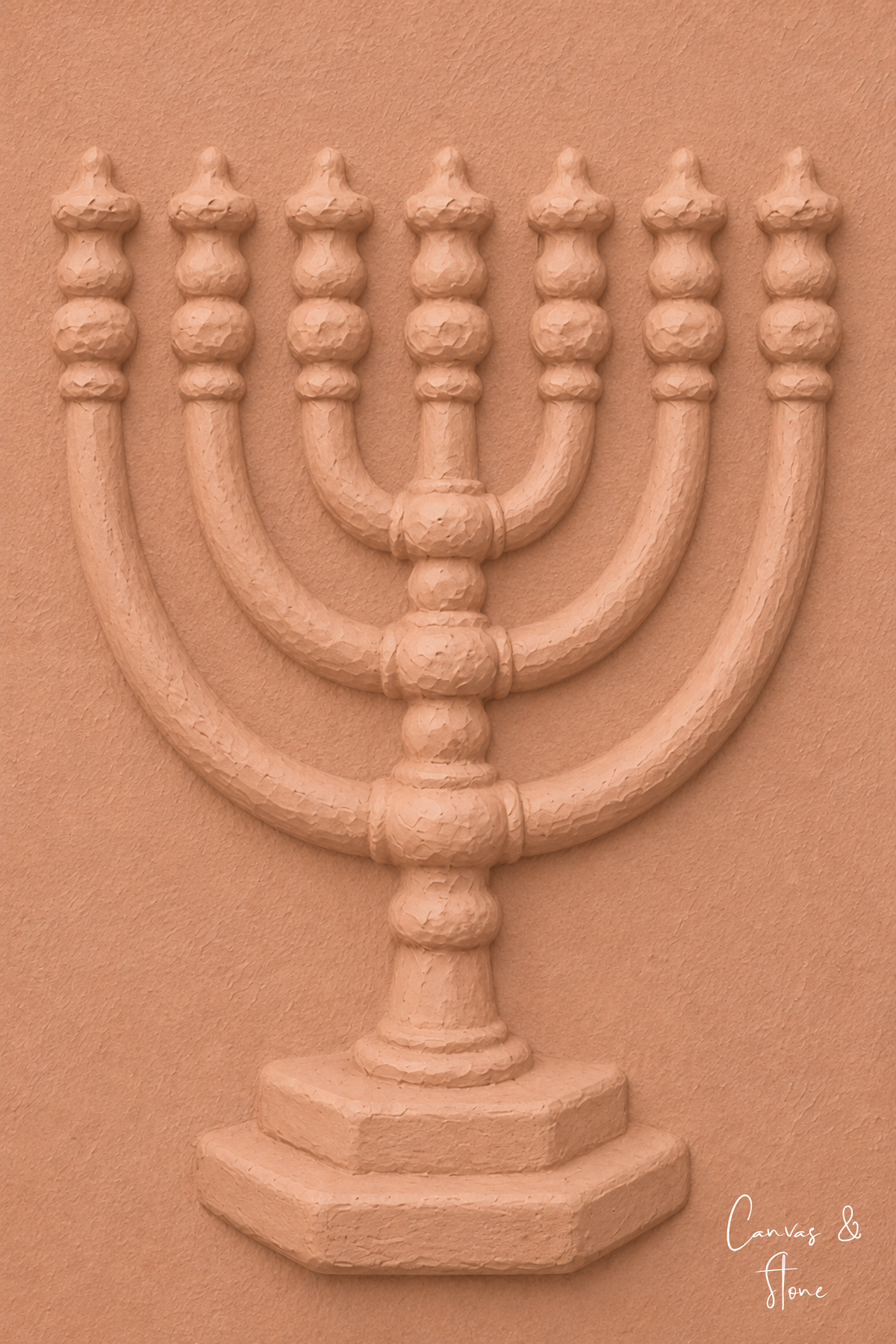 Terracotta Clay Menorah