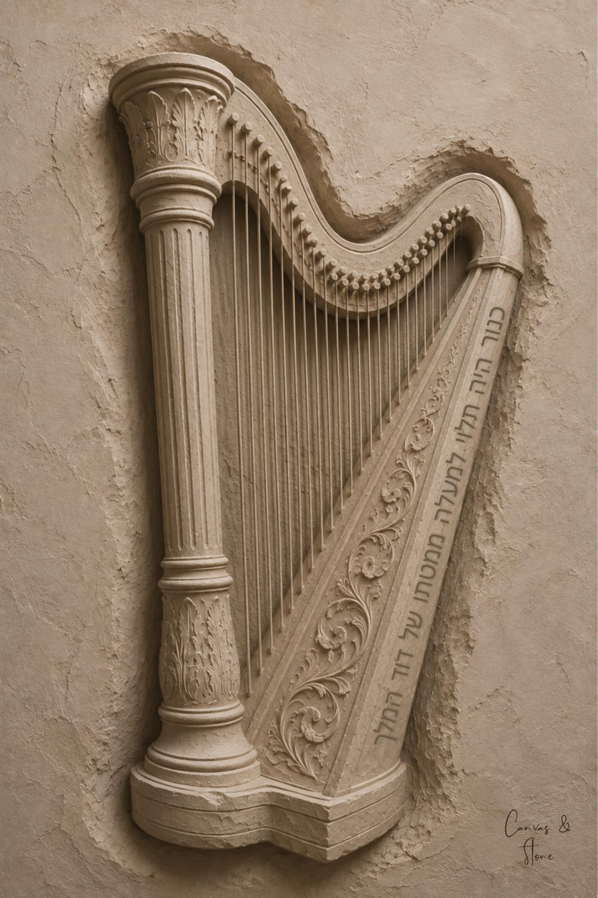 Psalm 150 Stone Harp