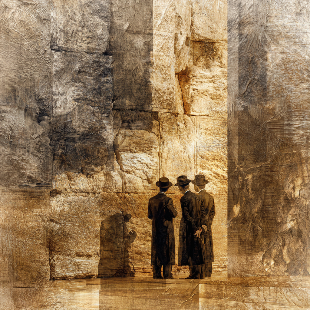 Youngsters at Kotel